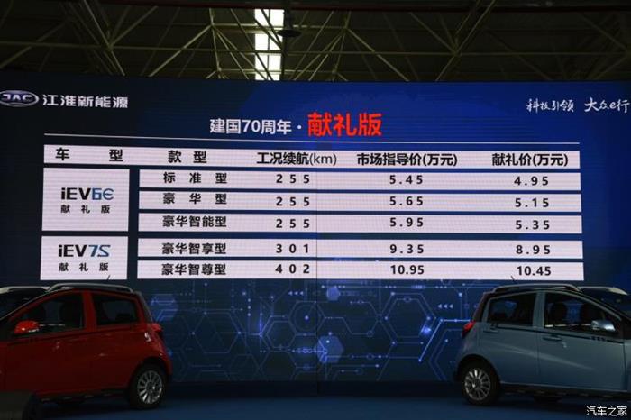 新车，江淮新能源车上市