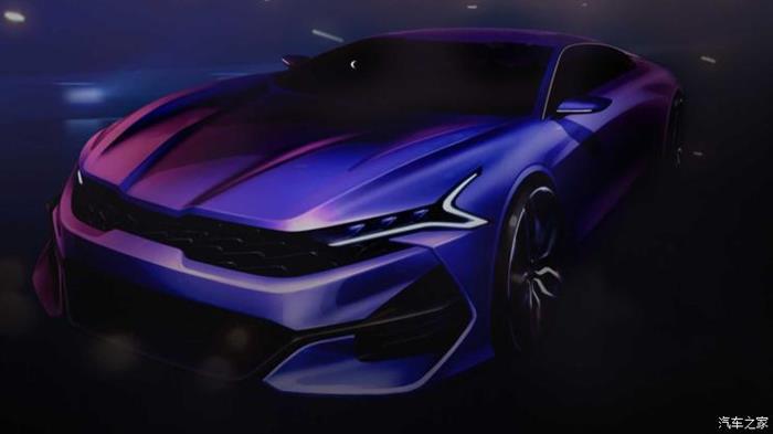 新车，起亚K5，全新起亚K5预告图