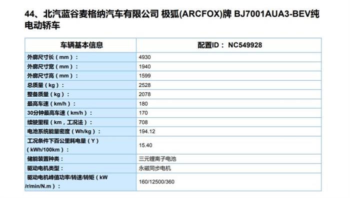 ARCFOX αS续航里程