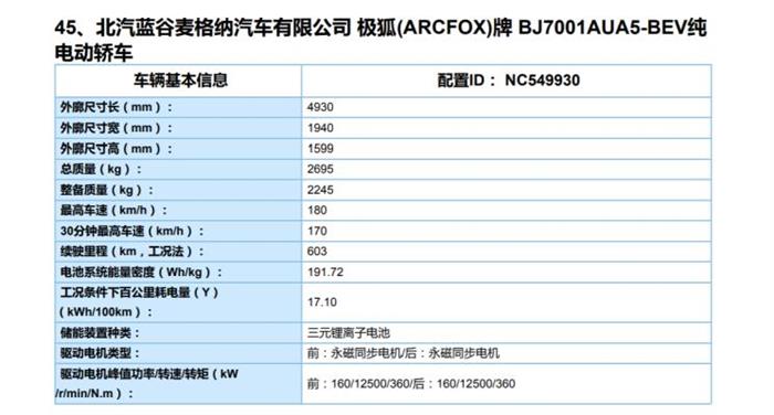 ARCFOX αS续航里程