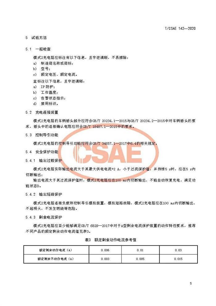 标准发布 II 《电动汽车用模式2充电器测试规范》正式发布