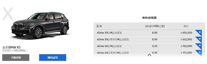 进口宝马X5或将退出中国市场  官网仅保留国产X5车型