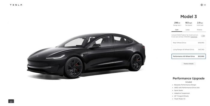 特斯拉Model3在美再涨1000 美元，在华推出”0首付““0息”优惠