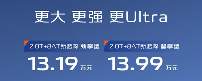 搭载蓝鲸2.0T动力 长安第四代CS75PLUS Ultra上市售13.19万起