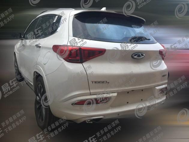 瑞虎7，奇瑞瑞虎7,奇瑞瑞虎7谍照，奇瑞瑞虎7增48V轻混系统