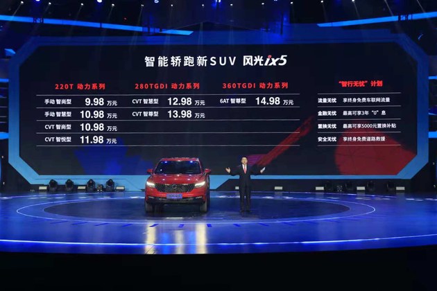 新车，SUV，东风风光ix5上市,东风风光ix5售价，东风新车规划