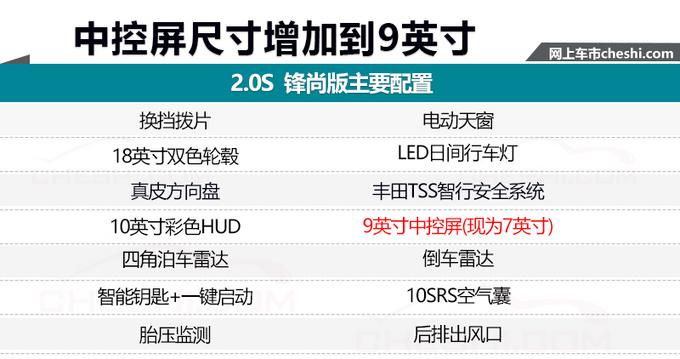 新凯美瑞运动版,新凯美瑞运动版上市，新凯美瑞运动版售价