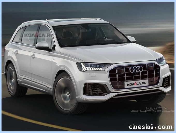 奥迪全新Q7,奥迪Q7渲染图，奥迪Q7上市