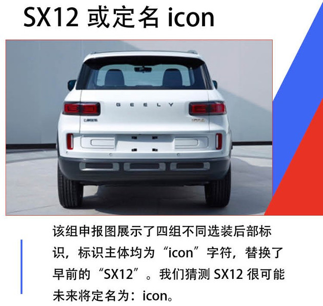 吉利SX12,icon