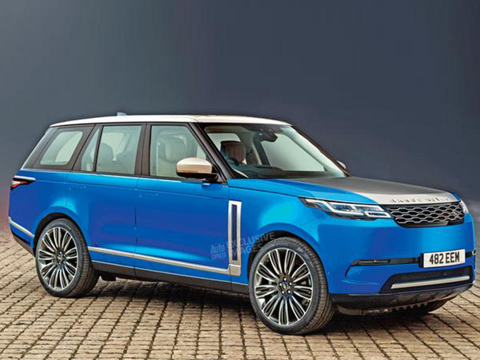 路虎揽胜纯电渲染图