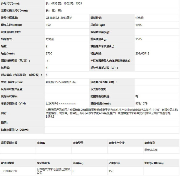 几何T纯电动车配置