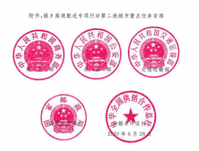商务部等五部门：继续推进城乡高效配送专项行动
