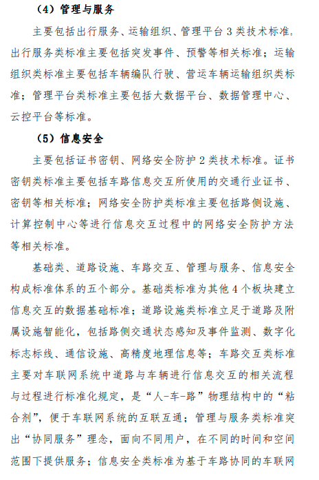 交通部：到2022年底初步构建支撑车联网应用和产业发展的标准体系