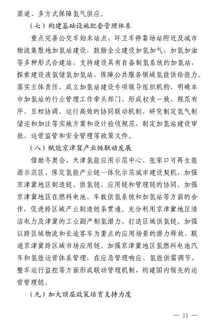 北京市氢燃料电池汽车产业5年规划 目标推广10000辆