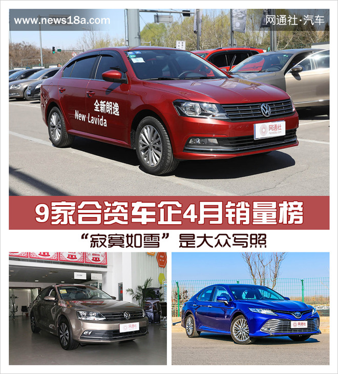 銷量，合資車企,4月銷量