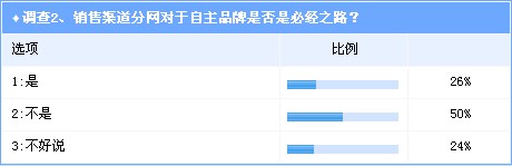 调查：自主品牌分网战略过于冒进