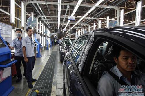 泰国上半年汽车产量下滑29%  销量骤跌四成