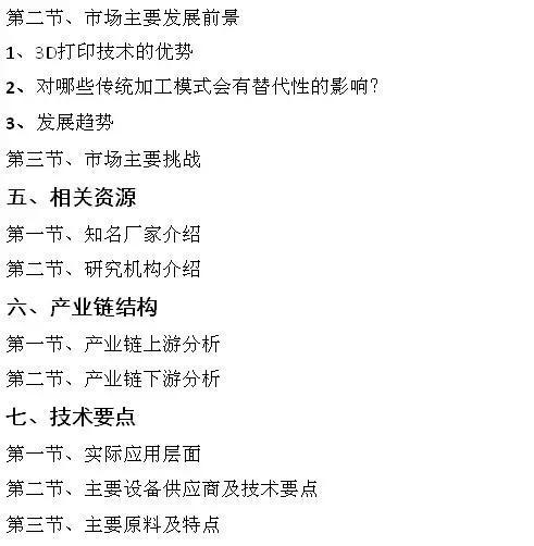 2015年3D打印市场分析及产业链研究报告（内测版）