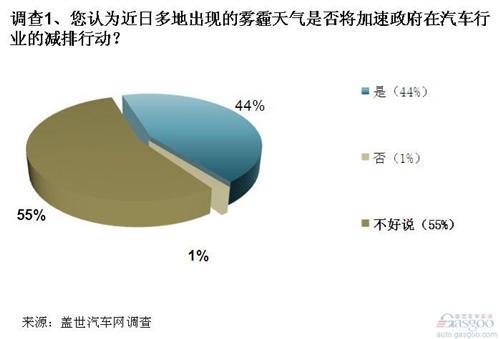 调查：雾霾天加大汽车业减排压力 应鼓励多重路线发展