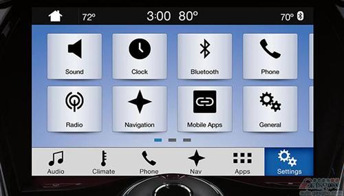 黑莓击败微软：福特公开SYNC 3智能触屏系统