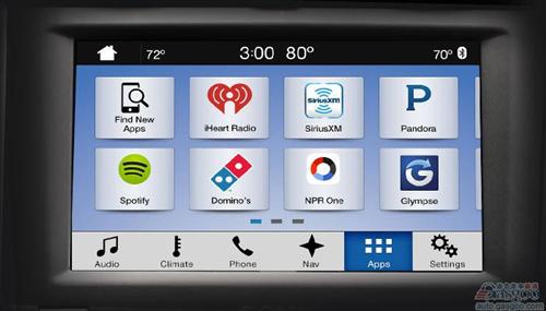 黑莓击败微软：福特公开SYNC 3智能触屏系统