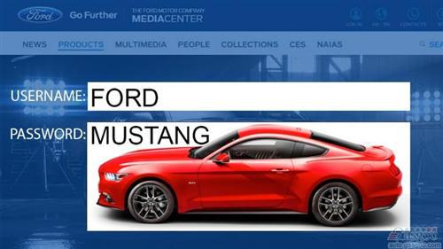 福特野马Mustang成最易泄露密码 2014年排名第16