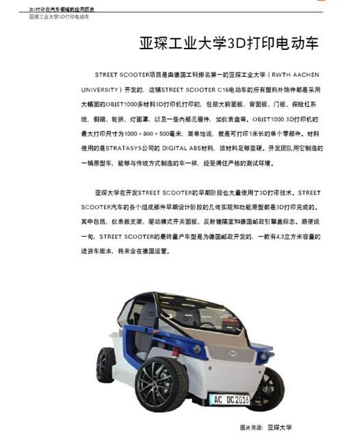3D打印与汽车行业白皮书（上）