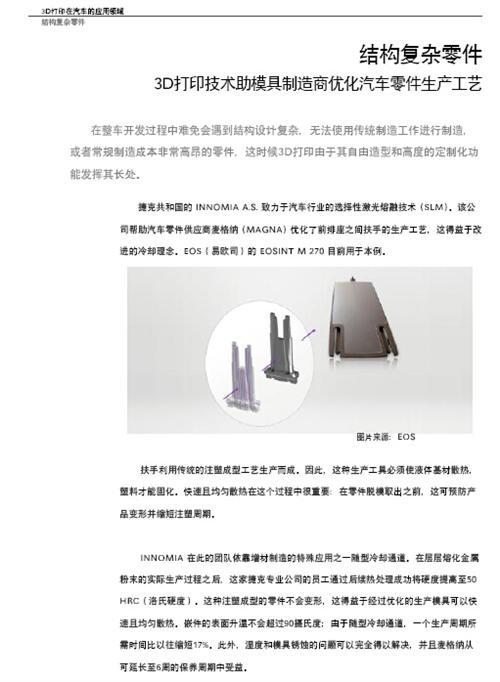 3D打印与汽车行业白皮书（上）
