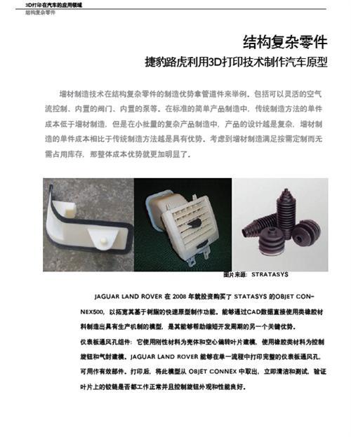 3D打印与汽车行业白皮书（上）