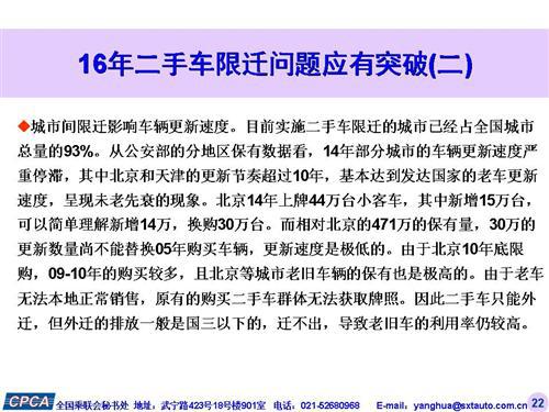 乘联会：2015年11月中国乘用车销量大涨24%