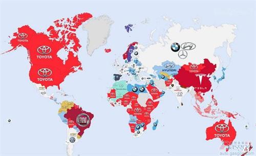 全球汽车品牌关注热度分布 中国人最爱特斯拉