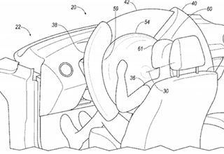 黑科技，前瞻技术，福特安全气囊,福特蝴蝶领结，福特安全气囊专利，福特专利，汽车新技术