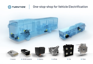 Turntide Technologies推出电池和动力总成组件 简化商用车电气化