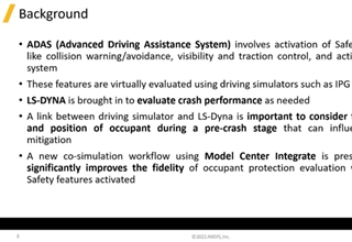 使用LS-DYNA/CarMaker/Model Center联合仿真方法进行ADAS事件前后的汽车乘员保护