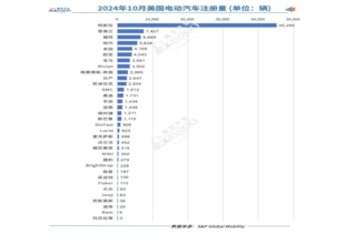 美国10月纯电动汽车注册量同比增加5%，特斯拉微跌