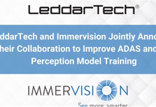 LeddarTech和Immervision宣布合作 加速ADAS和AD感知模型训练