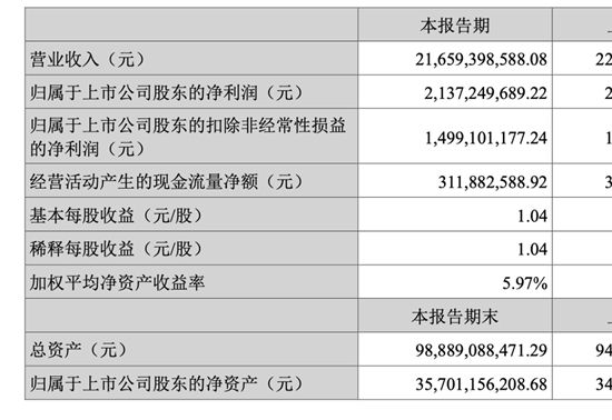 亿纬锂能上半年首次出现营收下滑：动力电池业务板块负增长明显