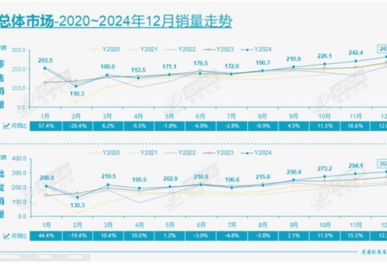 乘联会：2024年新能源乘用车销量1223万辆，同比增长37.8%