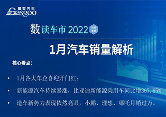 数读车市2022-1月销量解析