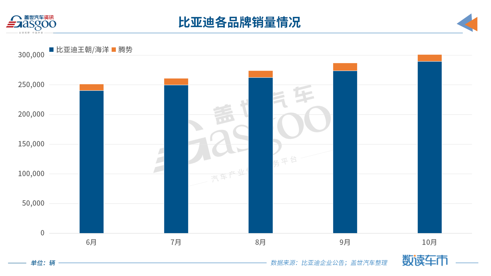 比亚迪月销首超30万辆，全年300万辆目标势在必得