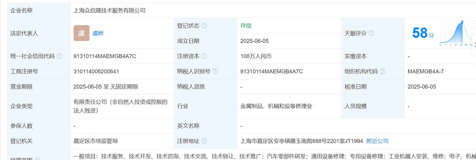 上汽集团等投资成立新公司，含工业机器人业务