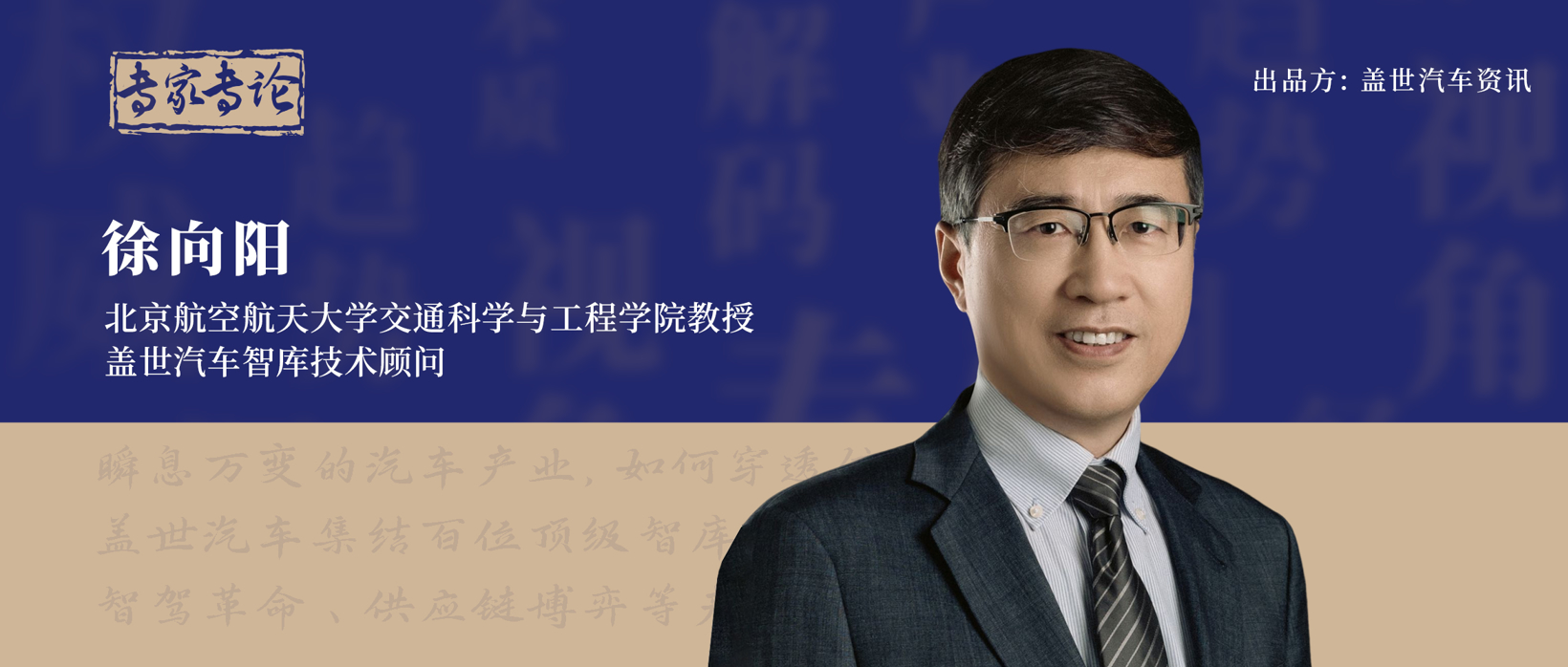 专家专论｜徐向阳：未来纯电占比约为40%！