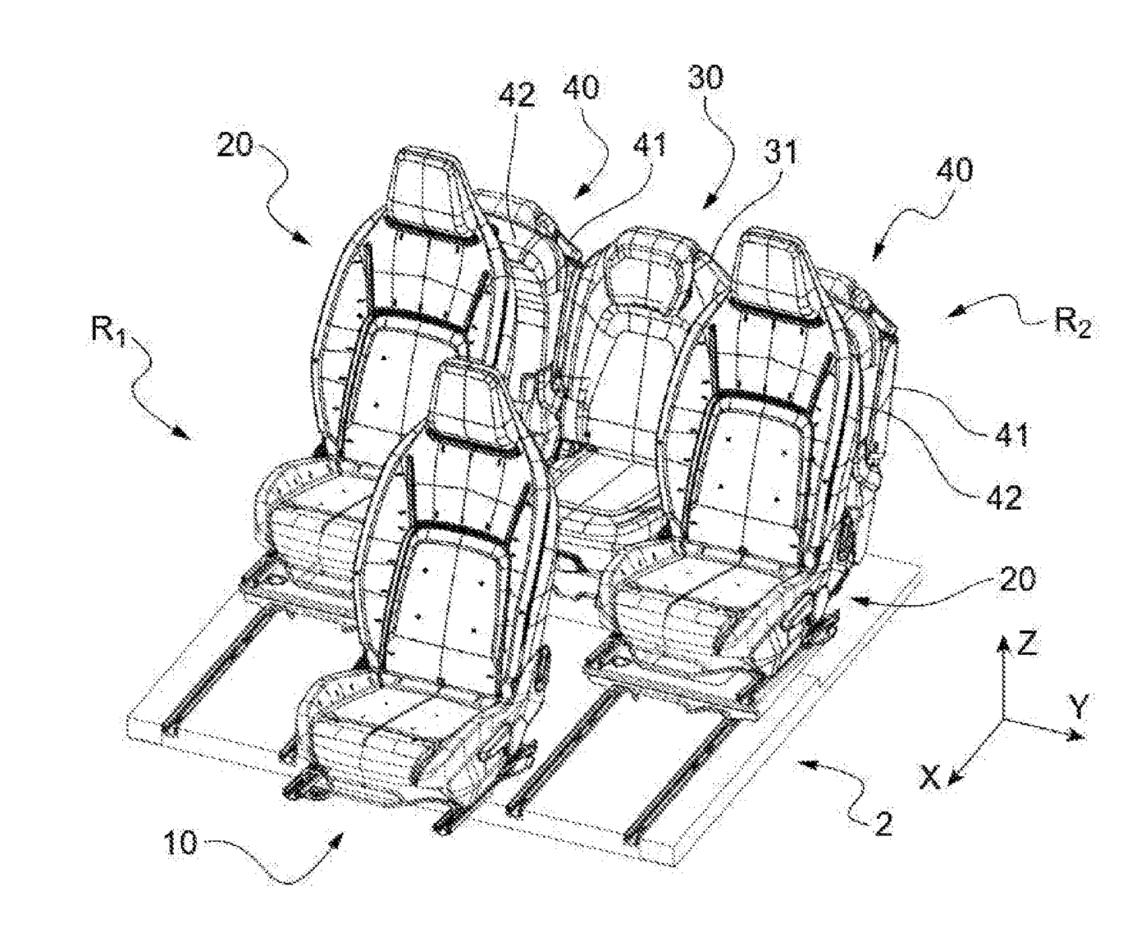 Stellantis集团申请座椅专利 前后排各三个座椅