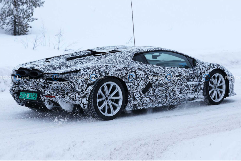 或将于3月首发 设计依旧夸张 Aventador继任者最新谍照曝光