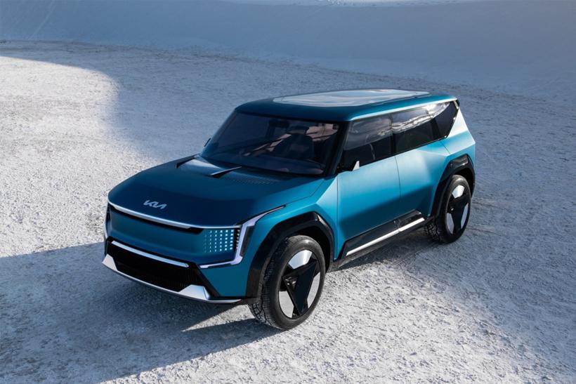定位中大型SUV 将于今年3月中旬发布 起亚EV9官图发布