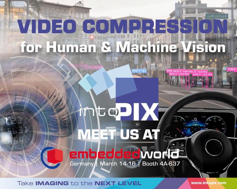 intoPIX展示其用于人类和机器视觉的创新图像处理和压缩解决方案