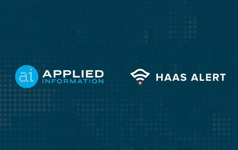 Applied Information和HAAS Alert合作 通过V2X提高道路安全