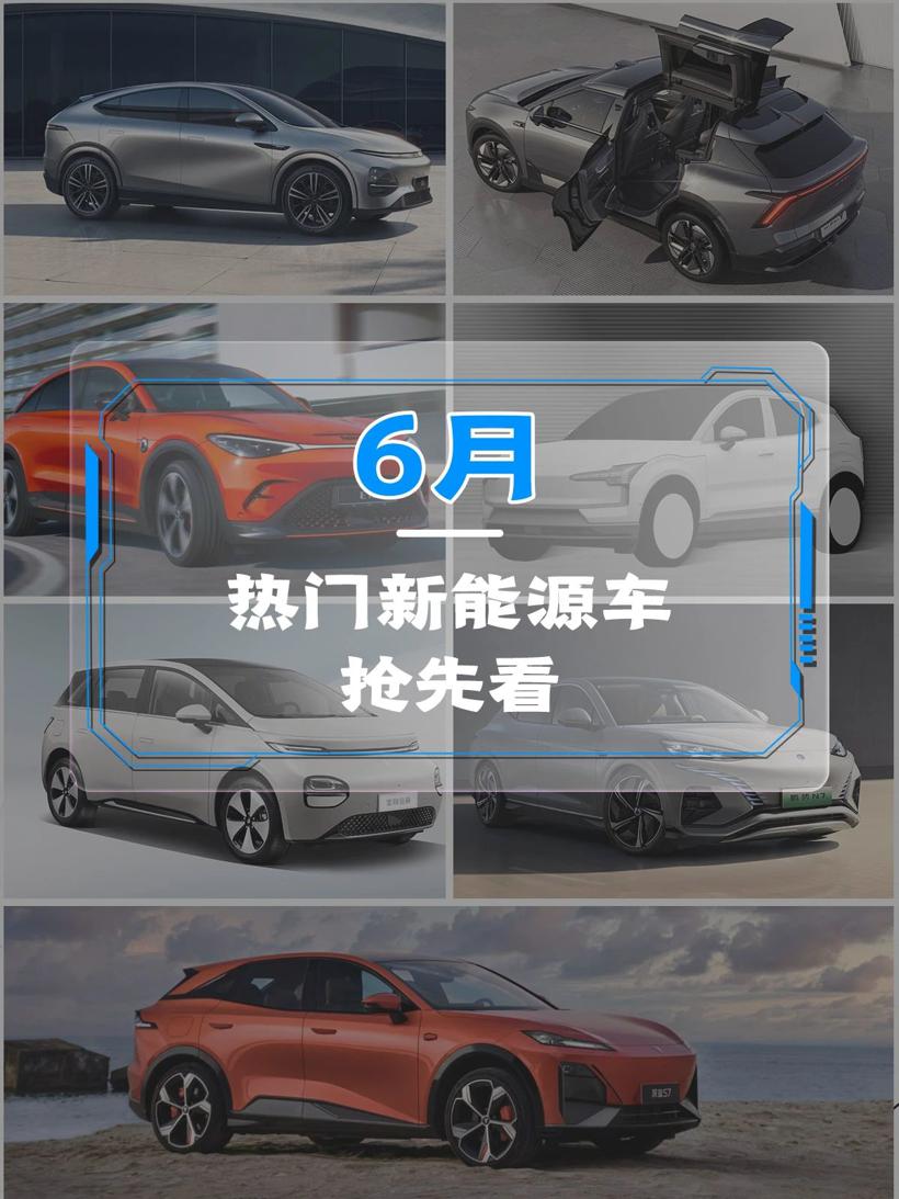 6月热门新能源车抢先看
