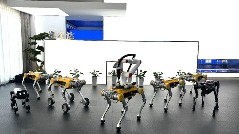 镜识科技正式发布四足机器人“阿波罗”