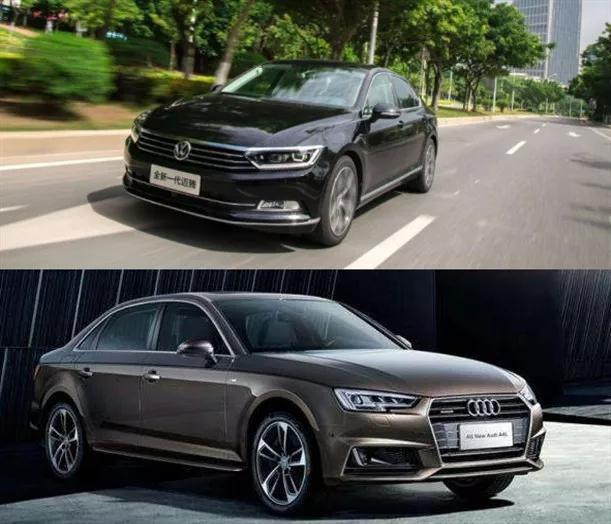 大众迈腾VS奥迪A4L，为何大家都选择迈腾？老司机：对比一目了然